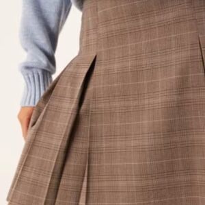 Vintage Plaid A-Line Skirt Grandmacore